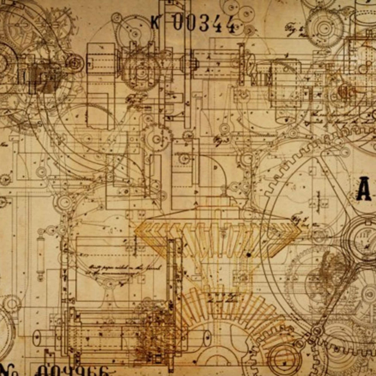 Roycycled Decoupage Paper • Mechanics • Industrial •Grunge Style • DIY Project • Rustic • Scrapbooking • Junk Journal • Vintage Style •