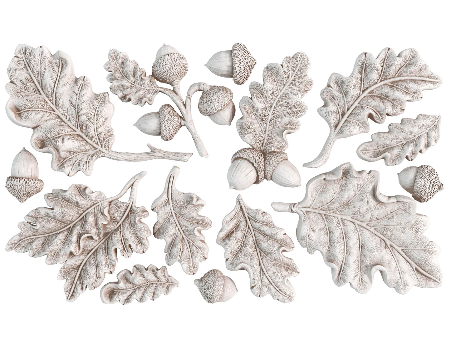 Iron Orchid Designs Mould Oak Leaves & Acorns  Silicone Food Safe Mould