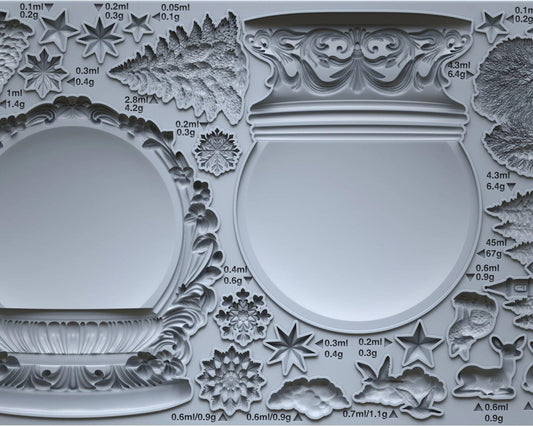 Iron Orchid Designs Beautiful Silicone Snow Globe Mould